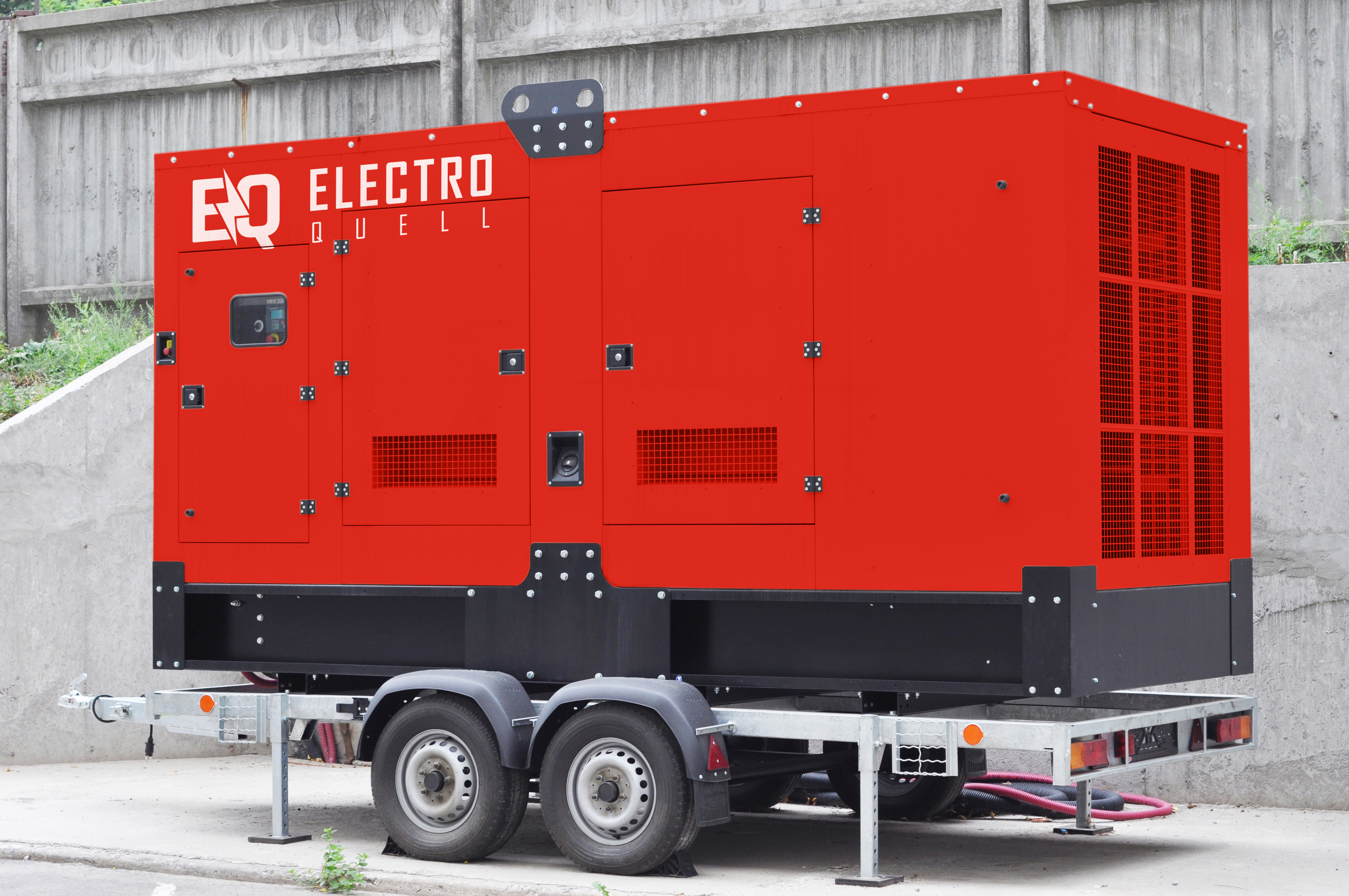 Generator wynajmu ElectroQuell na przyczepie